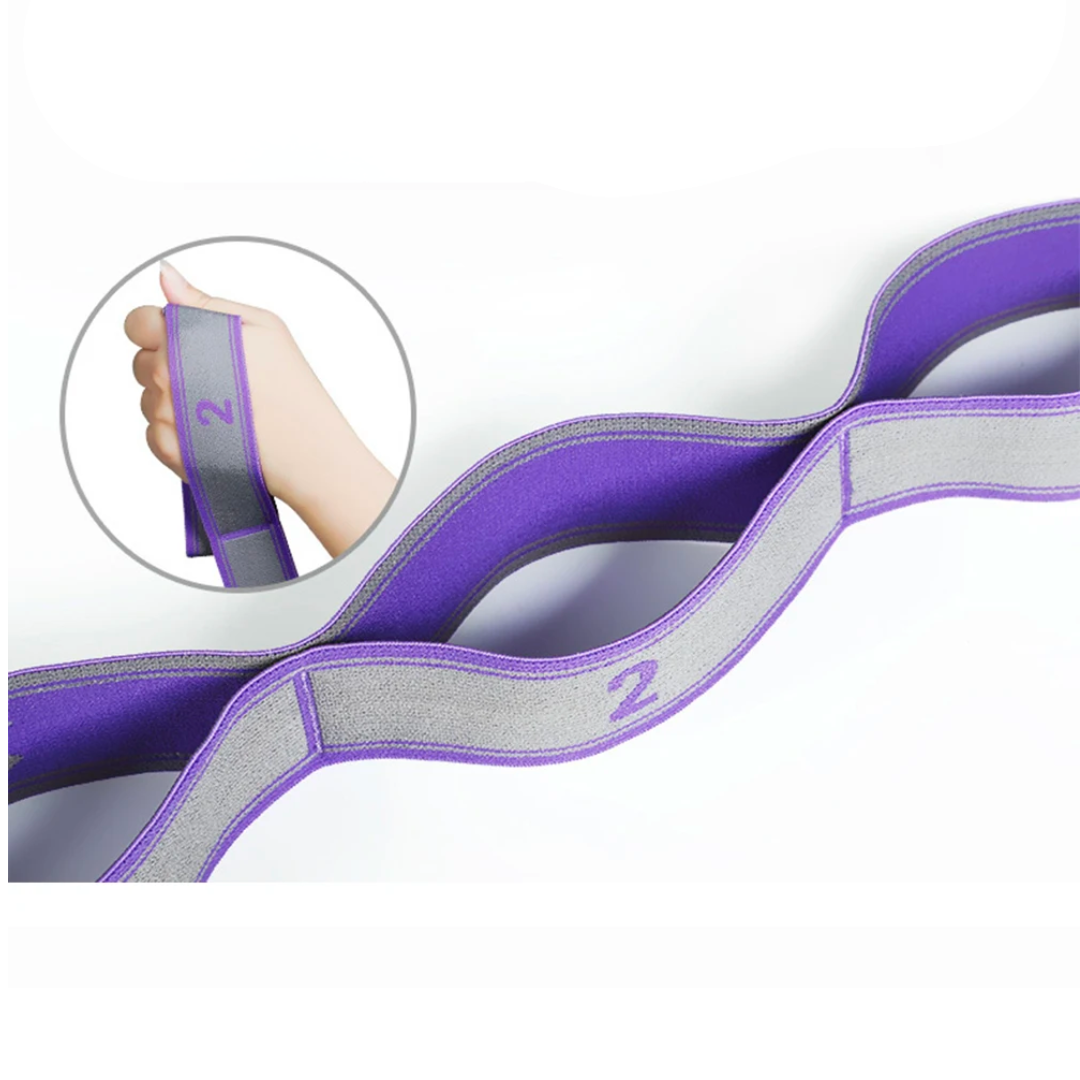 PilatesFlex – Dehn- & Flexibilitätsband mit Schlaufen