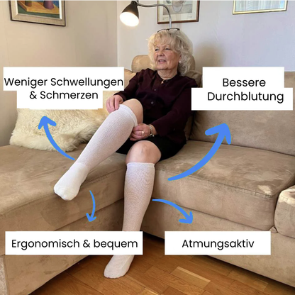 PlusFit - Kompressionsstrümpfe für breite & kräftige Waden - 20-30 mmHg
